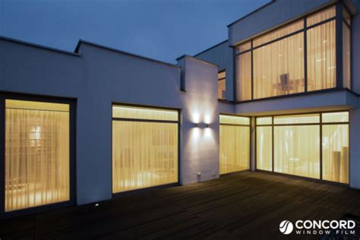 Can you see through window film at night?