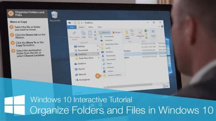 How do I organize folders in Windows 10?