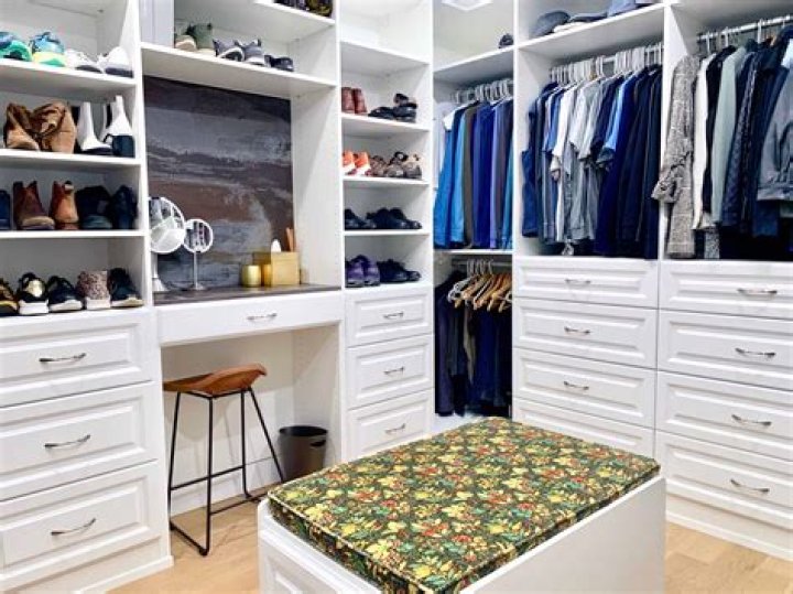 How do you keep dust off your clothes in a walk in closet?