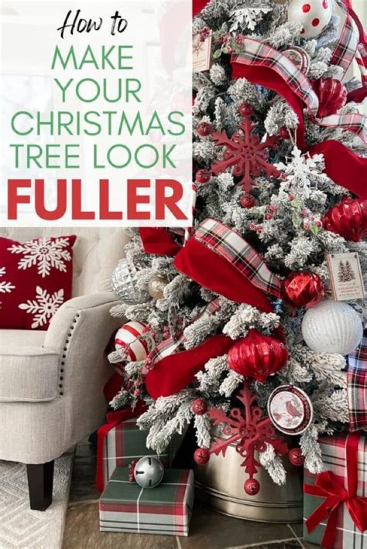 How do you make a dying Christmas tree look better?