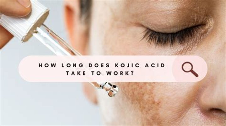 How long should I use kojic acid?