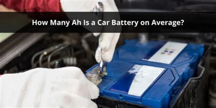How many Ah is a car battery?