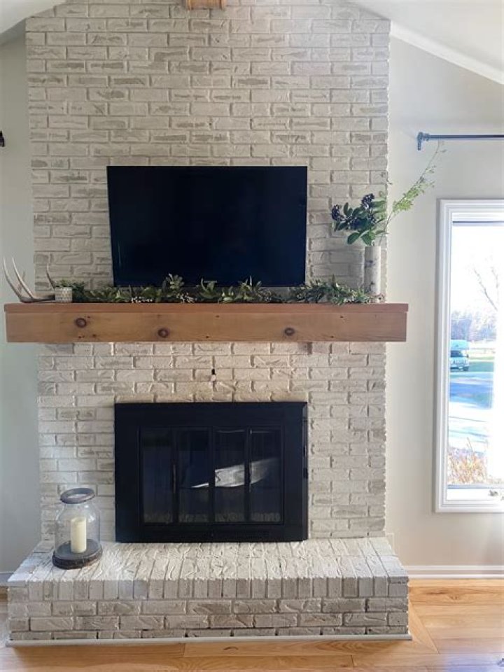 Should I paint or whitewash my brick fireplace?