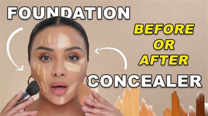Should you put concealer on before or after foundation?