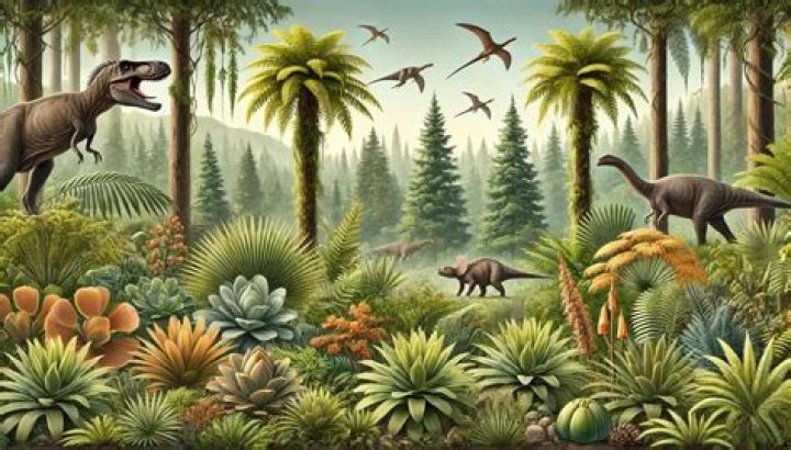 Were there trees at the time of the dinosaurs?