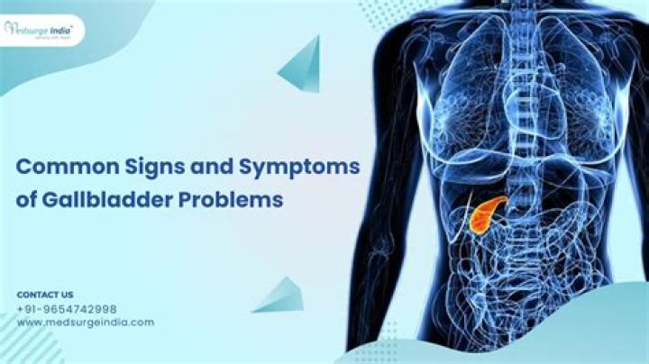 What are unusual symptoms of gallbladder problems?