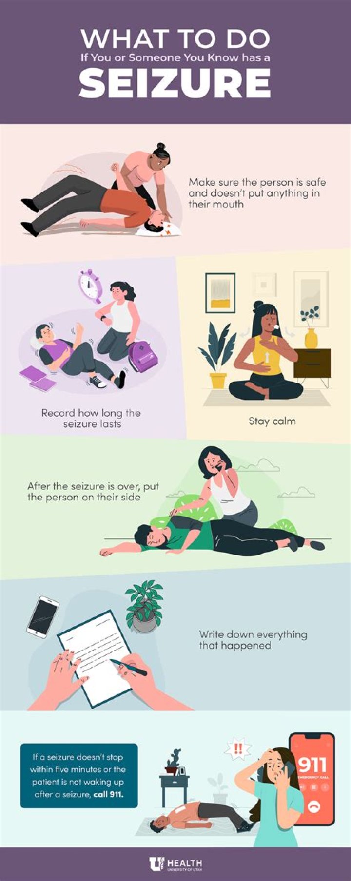 What do you do when someone is having a seizure while sleeping?