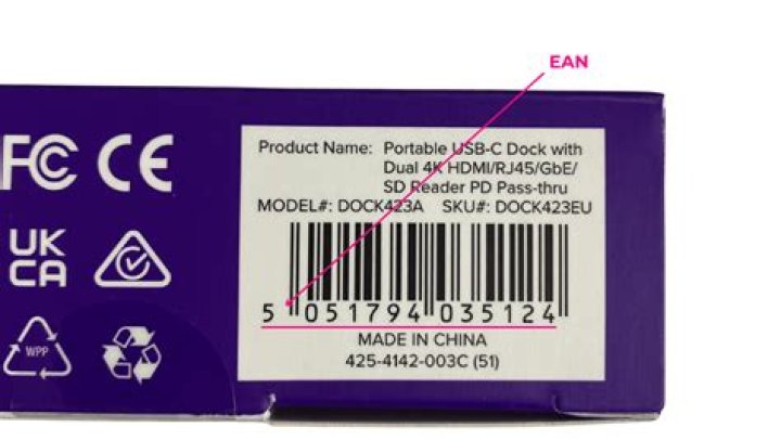 What Does a product code look like?