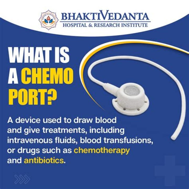 What relieves pain from chemo port?