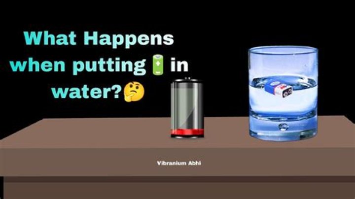 What would happen if you put a battery in water?
