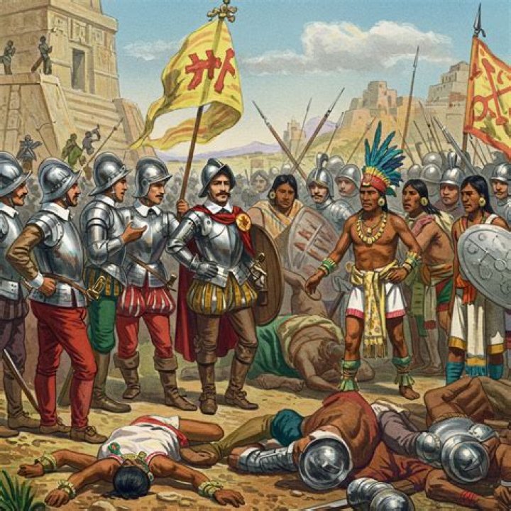 Who helped the Spanish conquer Mexico?