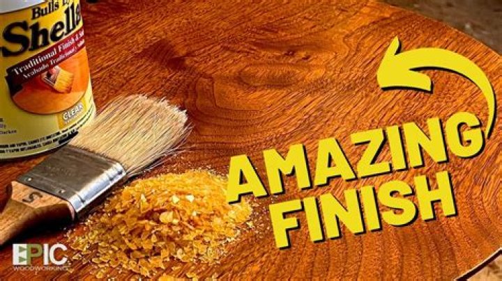 Why is shellac used on wood?
